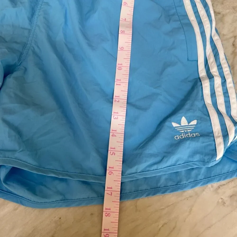 Adidas Originals Sprinter Shorts semi blue burst Trefoil Stripe Men's Sz XL NWT